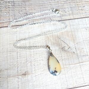 Dendrite Opal Necklace Natural Gemstone Pendant